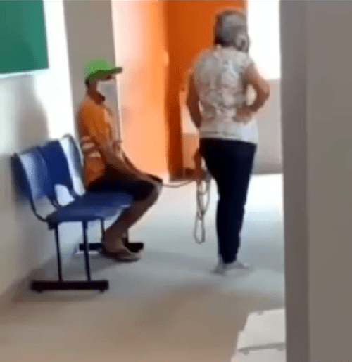 Mulher leva marido anti-vacina amarrado para se imunizar em Rio Largo