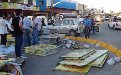 Juiz manda recolher cavaletes e bandeiras de candidatos em São Miguel dos Campos