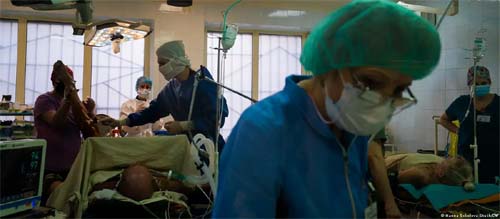 Dia a dia de médicos no front ucraniano é 