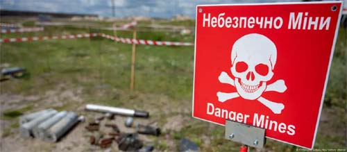 Japão lidera esforços para desativar minas na Ucrânia