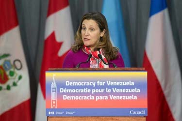 Canadá suspende operações de sua embaixada na Venezuela