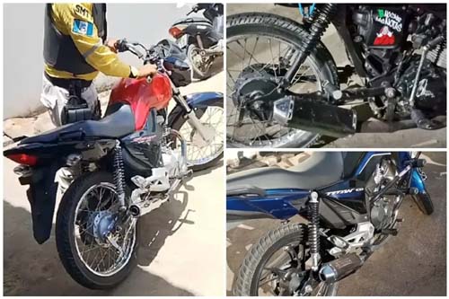 SMTT intensifica combate à poluição sonora e apreende mais motos com escapamento adulterado em S. Miguel Campos