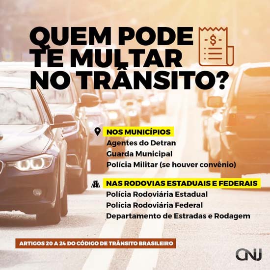  Conselho Nacional de Justiça (CNJ) orienta os condutores de veículos