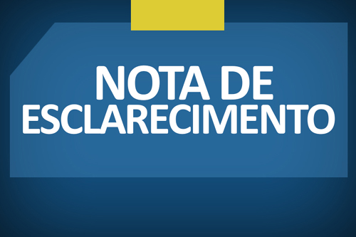 NOTA DE ESCLARECIMENTO