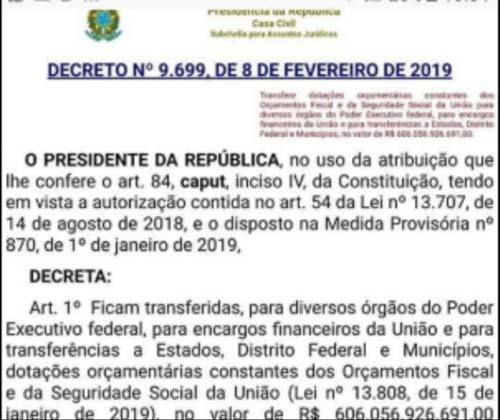 É falso que decreto de Bolsonaro tenha retirado R$ 600 bilhões do INSS