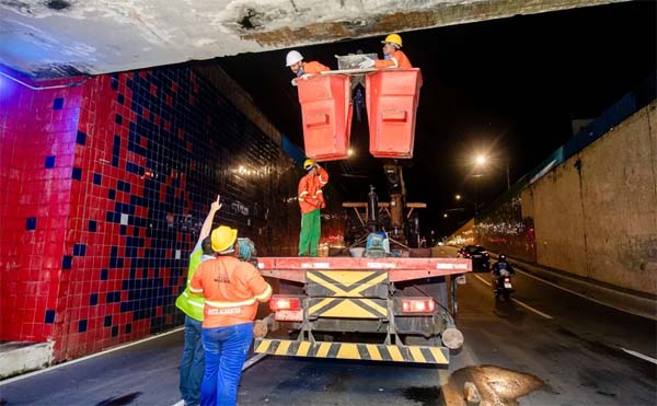 Obra de Reparo no Viaduto da Avenida Leste Oeste é Iniciada