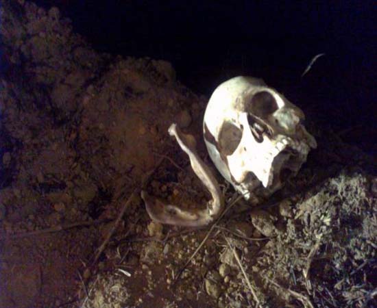 Ossada e carro queimado são encontrados na Usna Caetés