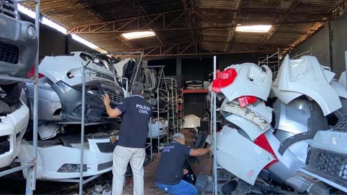 Operação desarticula comércio ilícito de peças automobilísticas em Maceió
