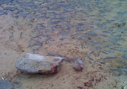 Usuário de drogas recusa ser internado e atinge mãe idosa com paralelepípedo