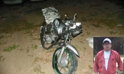 Mototaxista perde controle de moto, se choca com residência e morre em Delmiro Gouveia
