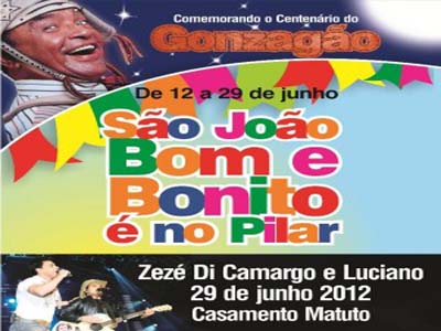 Prefeitura de Pilar divulga programação do São João Bom e Bonito