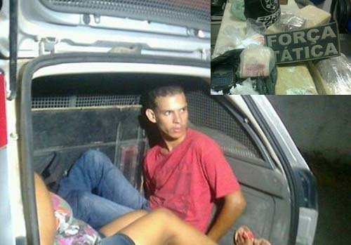 Jovem acusado de matar PM é preso com oito quilos de maconha e R$ 2 mil