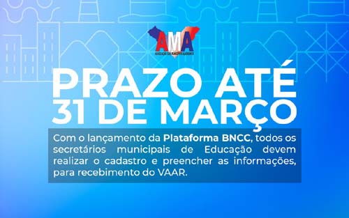 Municípios devem cadastrar informações na Plataforma de Monitoramento da Implementação da BNCC até 31 de março
