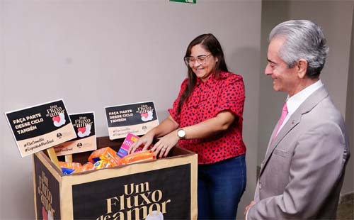 Presidente do TJ/AL doa absorventes e convida magistrados e servidores para campanha