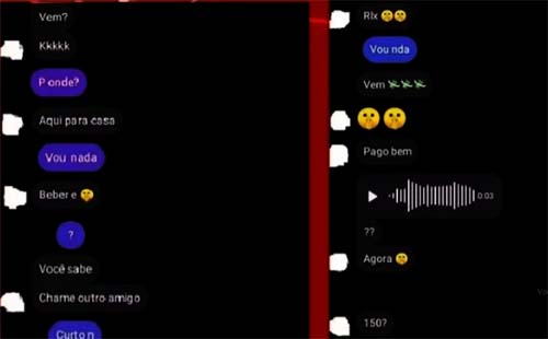 Prints de conversa entre estudante e conselheiro tutelar provam assédio sexual em Murici