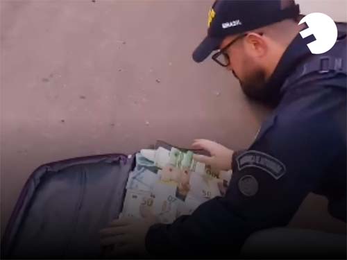 Casal é preso com R$ 1,5 milhão em fuga do ES para o Uruguai