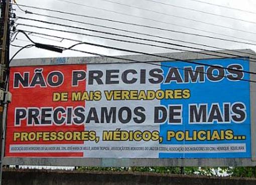 População ainda rejeita aumento de vereadores em Maceió