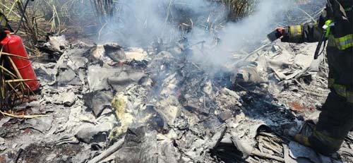 Duas pessoas morrem em queda de avião de pequeno porte no interior de São Paulo