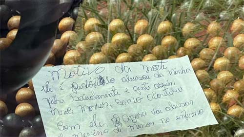 Motorista de aplicativo é encontrado morto no MT; bilhete encontrado em carro cita pedofilia