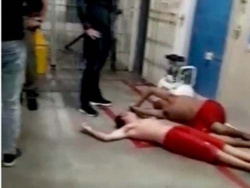 Vídeo mostra reeducandos passando mal por causa de superlotação