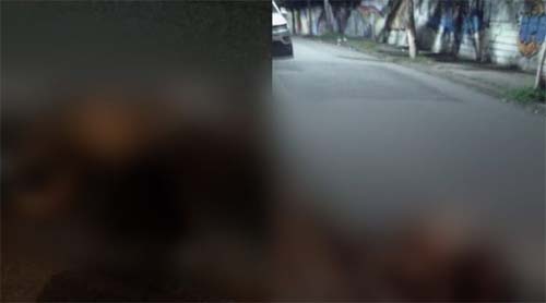 Corpo queimado é deixado por bandidos em frente ao Cemitério de Ricardo de Albuquerque