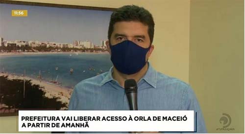 Prefeito de Maceió anuncia liberação da orla a partir desta sexta-feira; veja o que pode e o que não pode