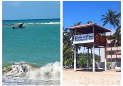 Banhistas salvam parte de família, mas mulher morre afogada em Guaxuma