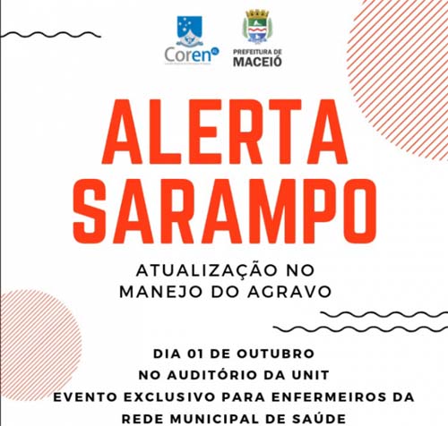 Abertas inscrições para atualização no tratamento do sarampo