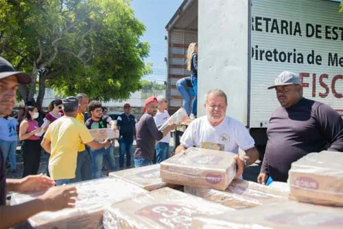 Mais de 24t de alimentos são distribuídos pela Sefaz para instituições cadastradas na NFC
