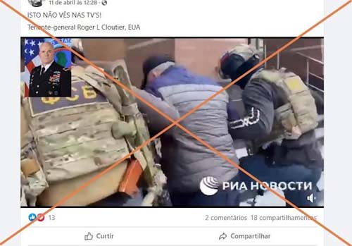 O vídeo de um homem preso por russos não mostra um oficial de alto escalão dos EUA