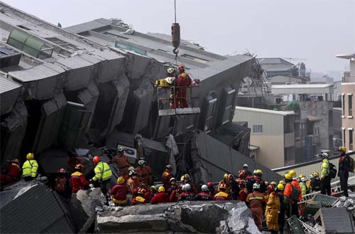 Terremoto de magnitude 6,9 atinge sudeste de Taiwan