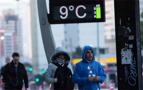 Nordeste é a única região sem temperaturas abaixo de 10 °C nessa semana