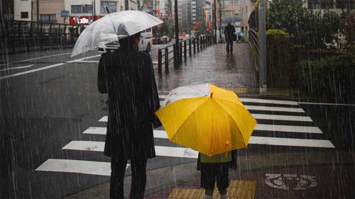 Aviso de condições severas de chuva e tempestades na zona sul do Brasil