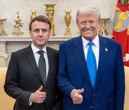 Diplomacia em evidência: Trump revela troca de mensagens com Macron sobre questões internacionais