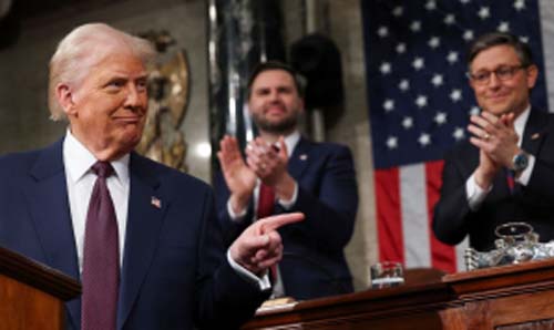 Trump cita novas tarifas ao Brasil durante discurso no Congresso dos EUA