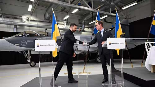 Acordo de Defesa a Longo Prazo entre Suécia e Ucrânia Inclui Compra de 150 Caças Gripen para Kiev