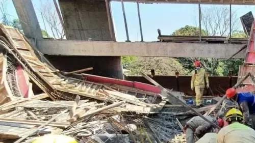 Obra desmorona na Universidade Estadual de Maringá; cinco ficam feridos