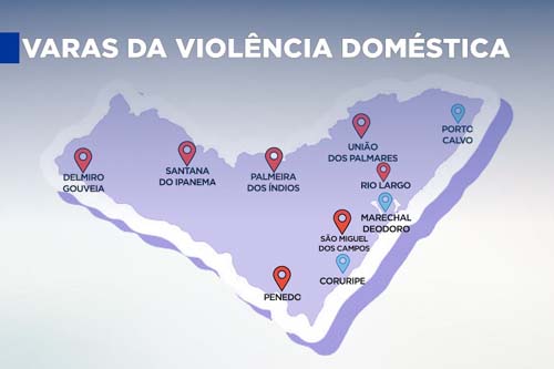 10 varas judiciais do interior receberão competência para violência contra mulher