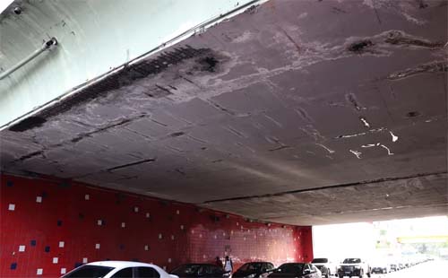 Viaduto da Avenida Leste-Oeste pode ser interditado devido a risco de colapso