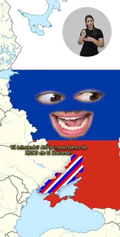 Vídeo do governo sobre Brics “anexa” regiões da Ucrânia à Rússia e gera polêmica