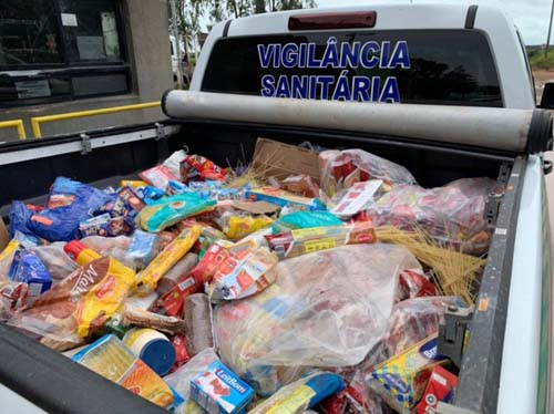 Vigilância Sanitária apreende 1.200kg de alimentos impróprios para consumo