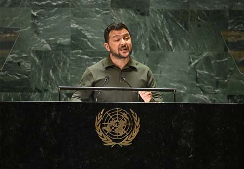 Zelensky participa presencialmente pela primeira vez na Assembléia da ONU